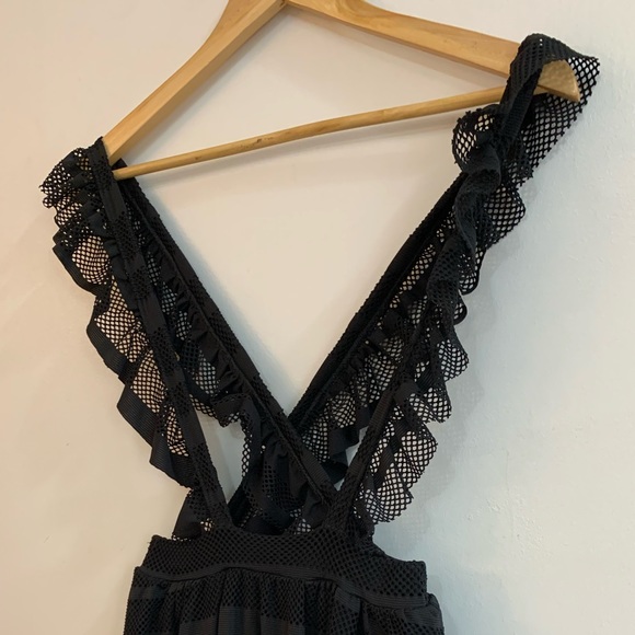 Lost Ink Pinafore Skirt In Lace - Picture 2 of 12